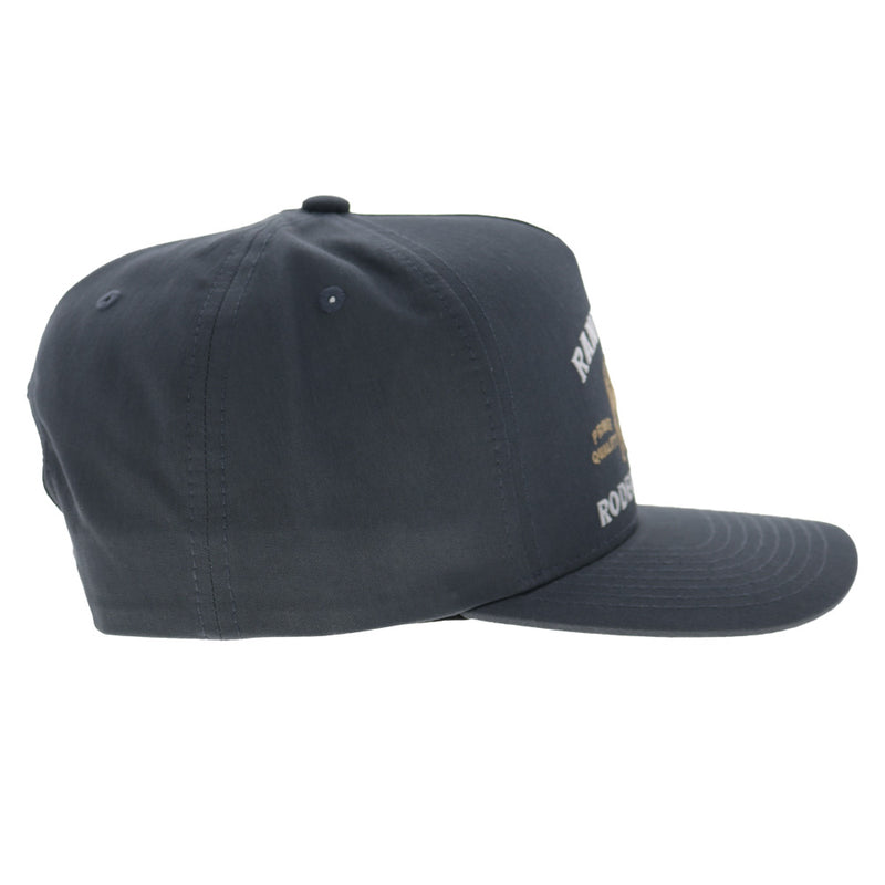 Hooey Rank Stock 5-Panel Full Surround Snapback Hat Charcoal