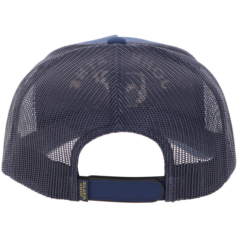 Hooey John Wayne Hat Navy w/Yellow Stitching