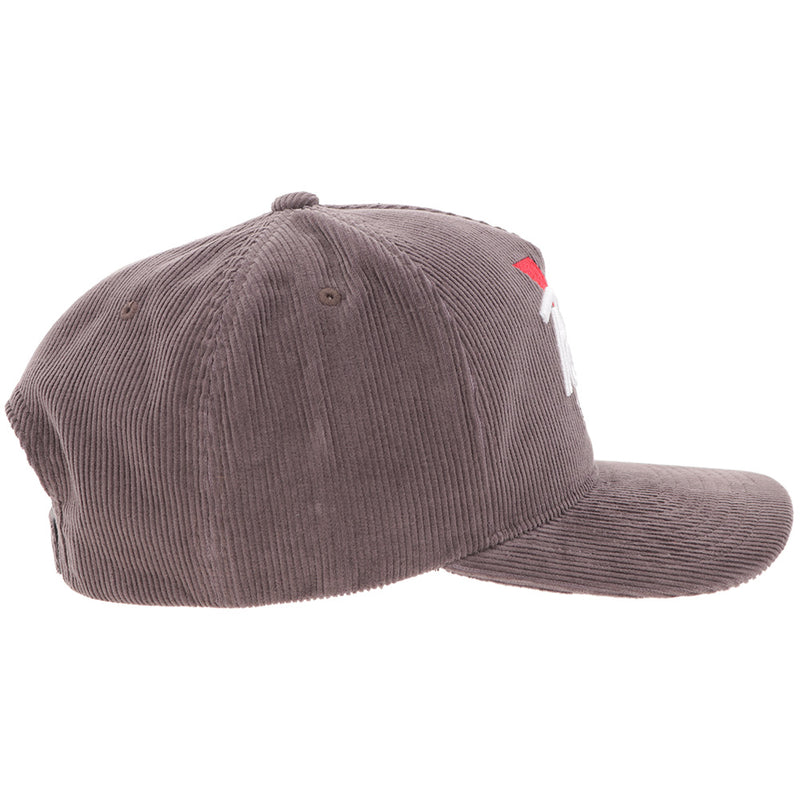 Hooey Pabst Blue Ribbon Hat Grey Corduroy