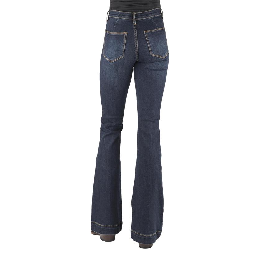 June Dark Wash High Waisted Flare Jeans