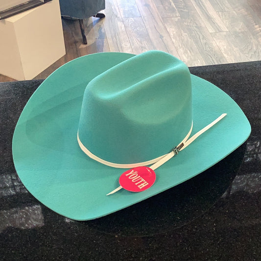 Twister Youth Turquoise Felt Hat