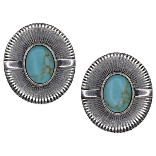 Sunburst Stone Earrings