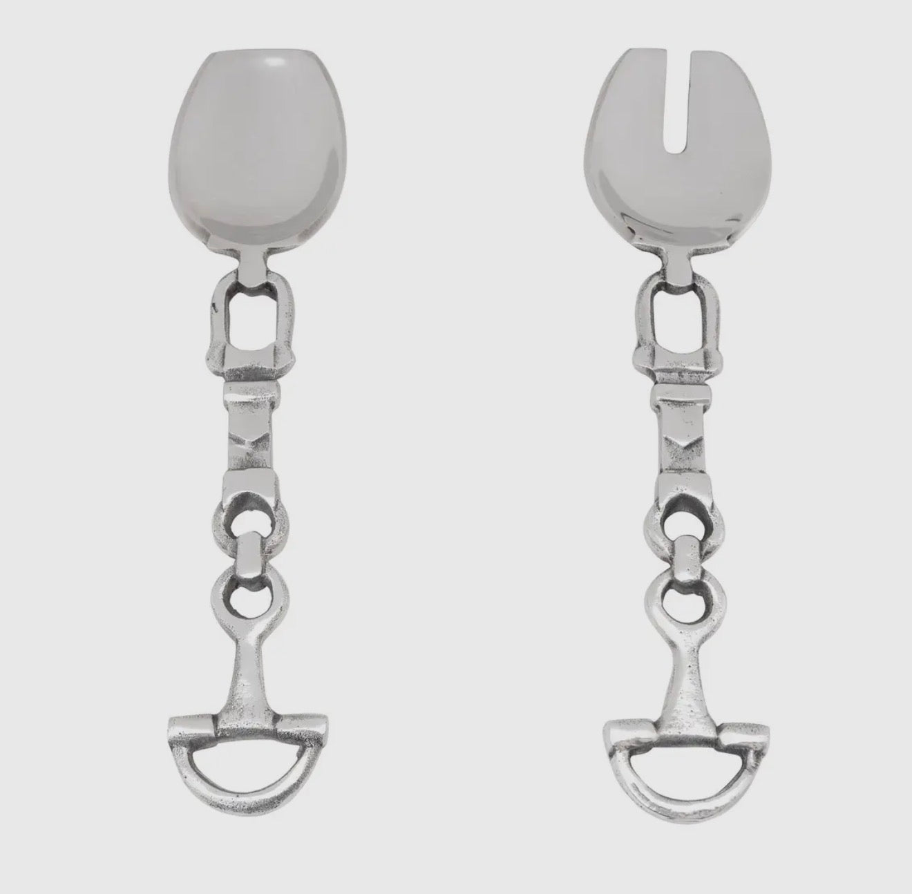 Set of two Homestead Horse-Bit Salad servers