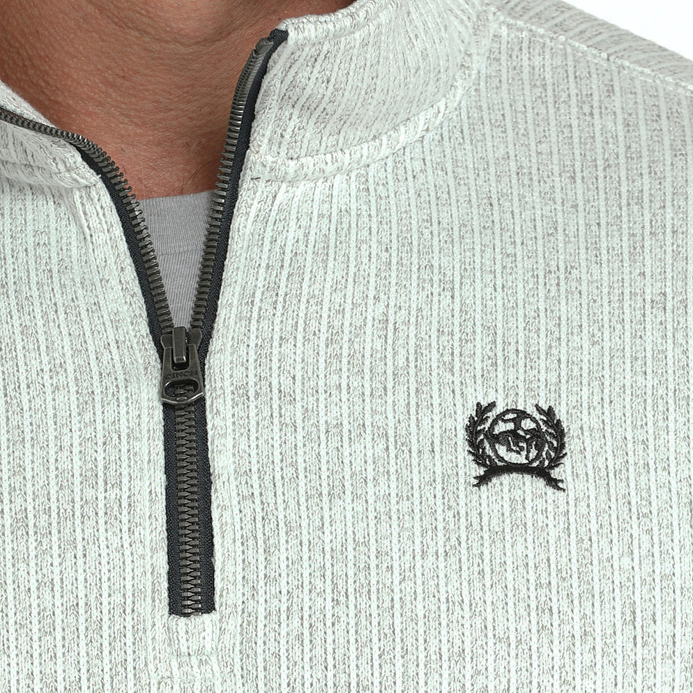 Cinch Men's Grey 1/4 Zip Pullover Sweater