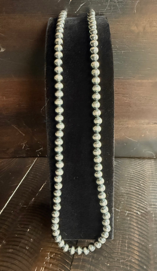 Authentic 8mm 25” Navajo Pearl Necklace