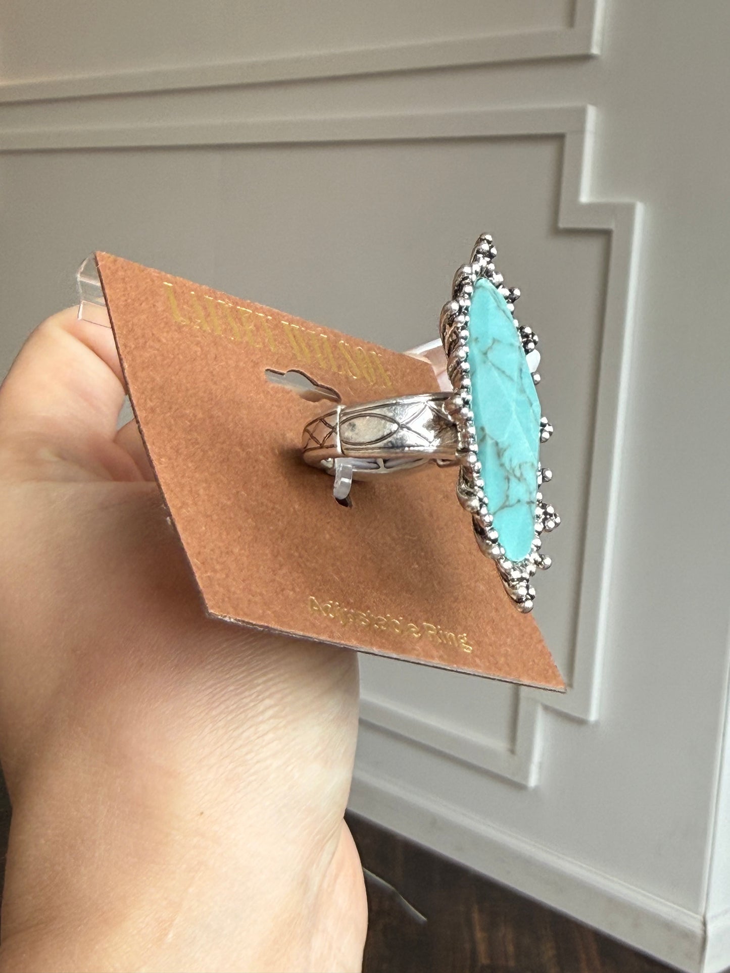 Lainey Wilson Turquoise Statement Ring