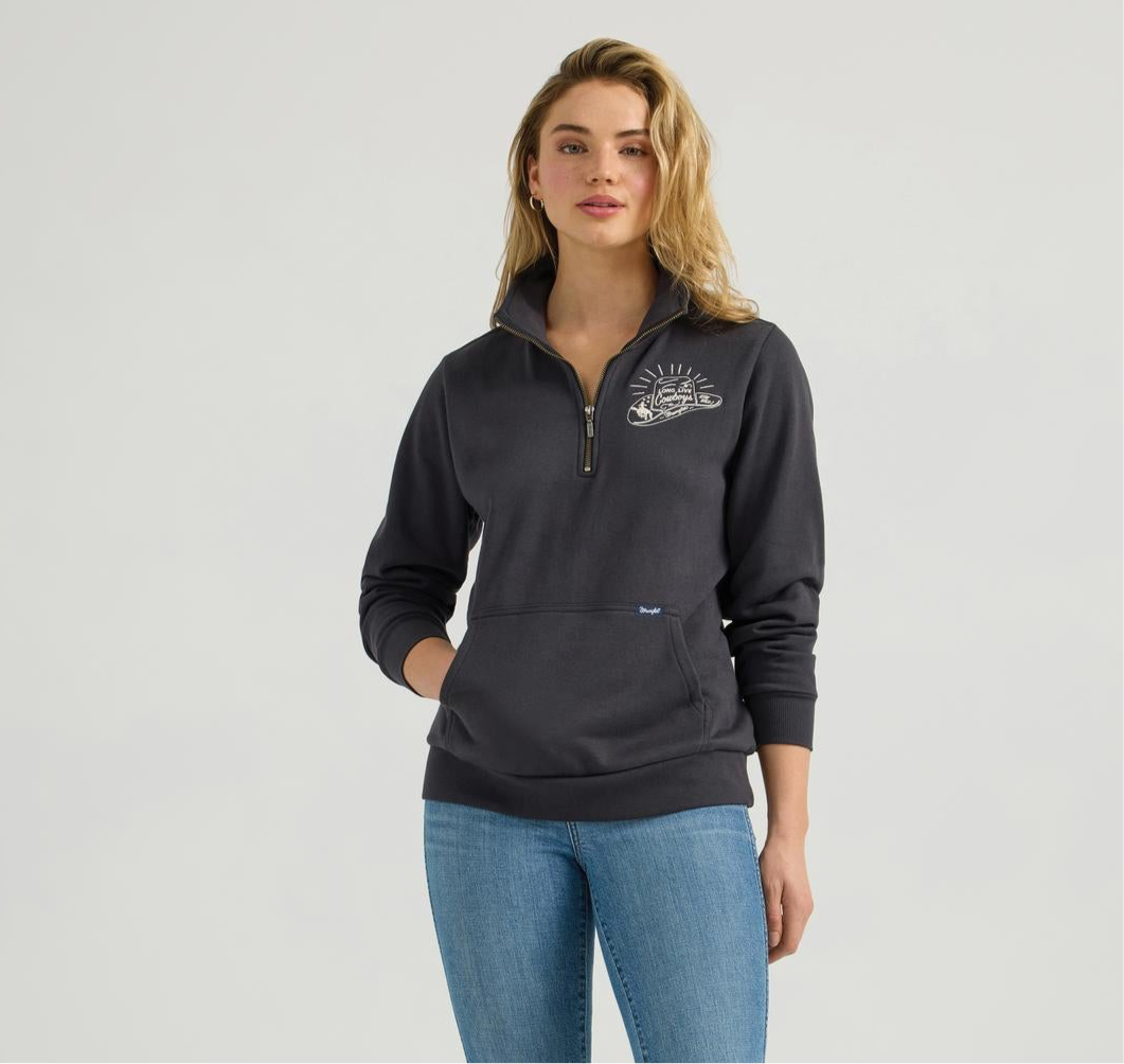 Wrangler Cowboys Women's Black Pullover