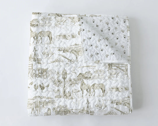 Aledo Toile Quilt Blanket