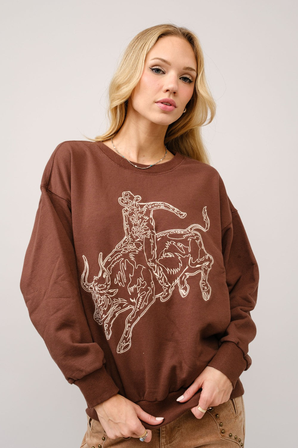 Wild Wyoming Sweatshirt Mocha