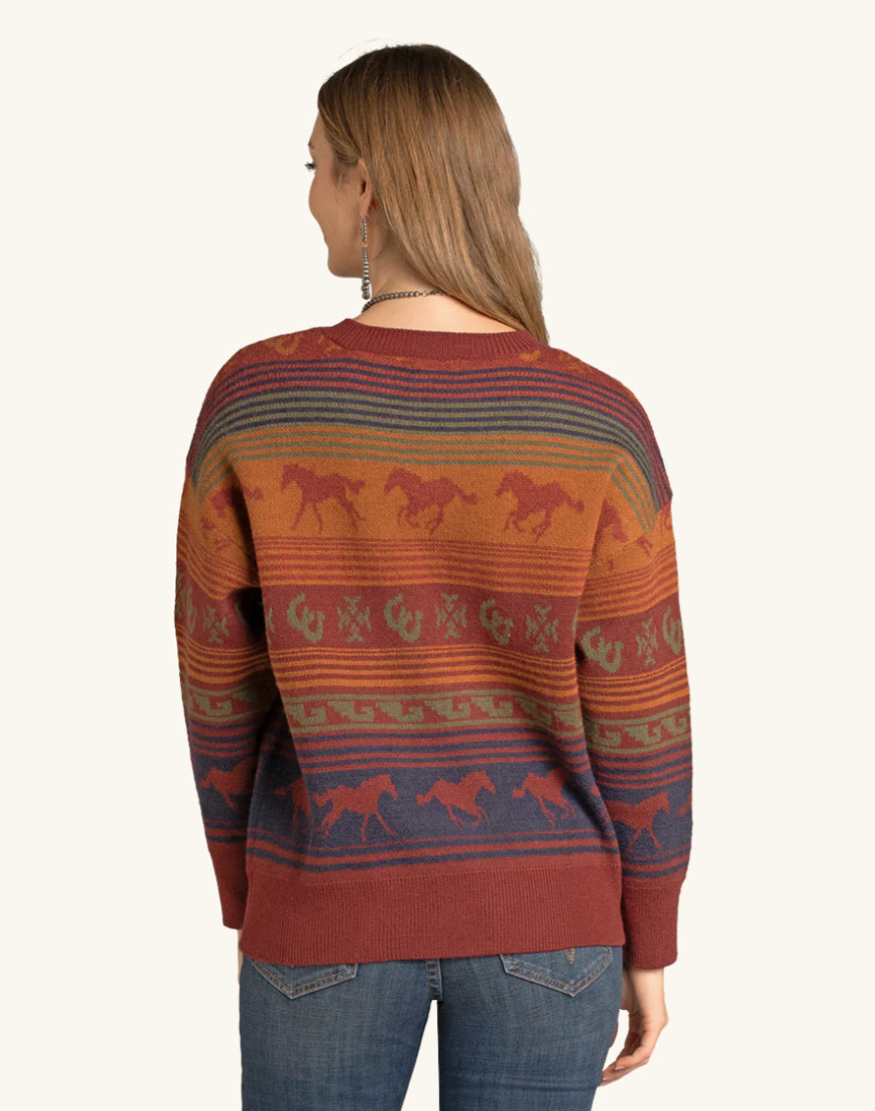 Oversized Horse Serape Sweater