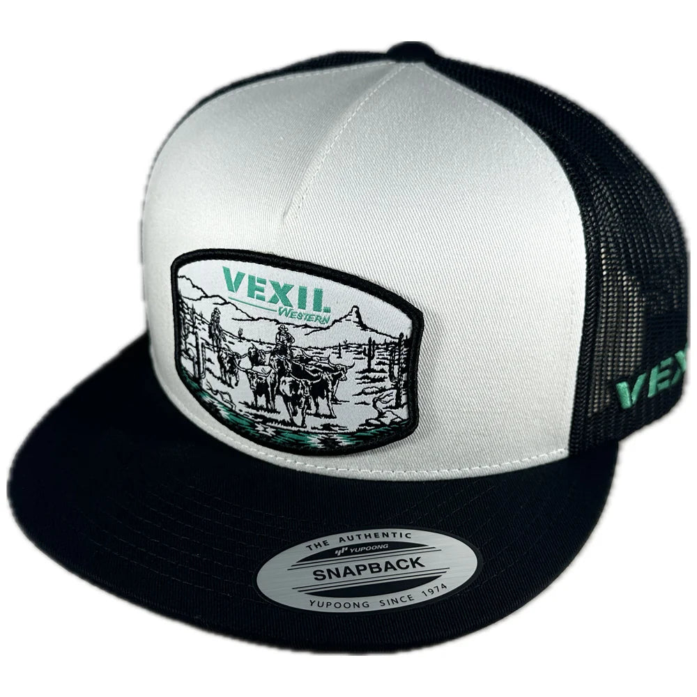 Vexil Western - Cattle Drive - Black/White/Black Mesh