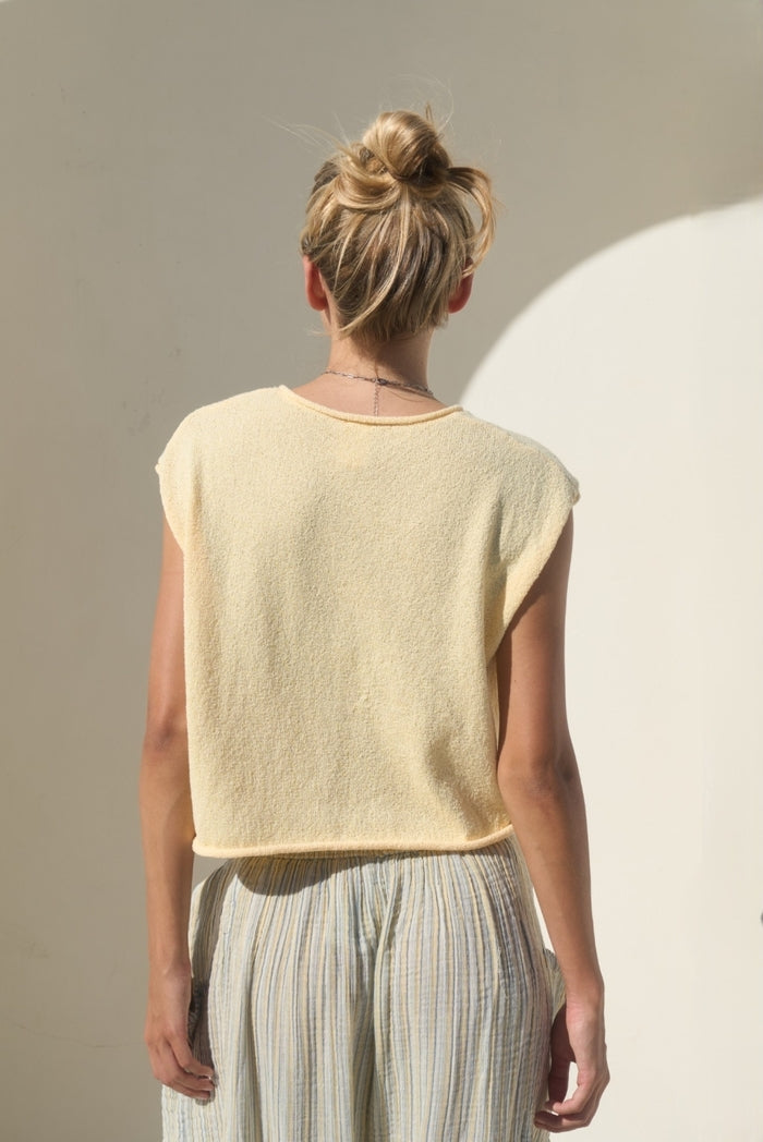 Butter Cropped Sweater