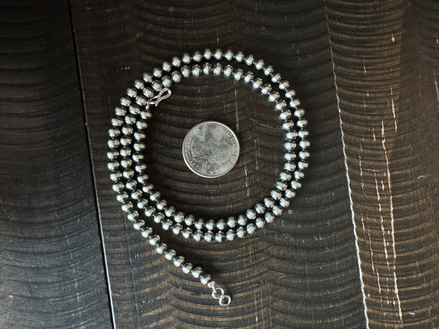 Authentic 5mm 22” Navajo Pearl Necklace
