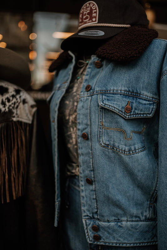 Kimes Leela Denim Sherpa Jacket