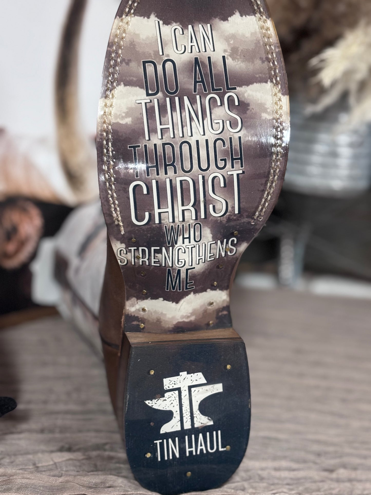 Tin Haul Church Cross Men's Boots