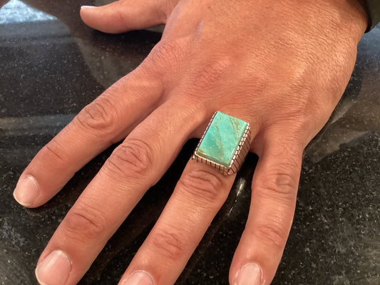 Authentic Turquoise Thunder Ring