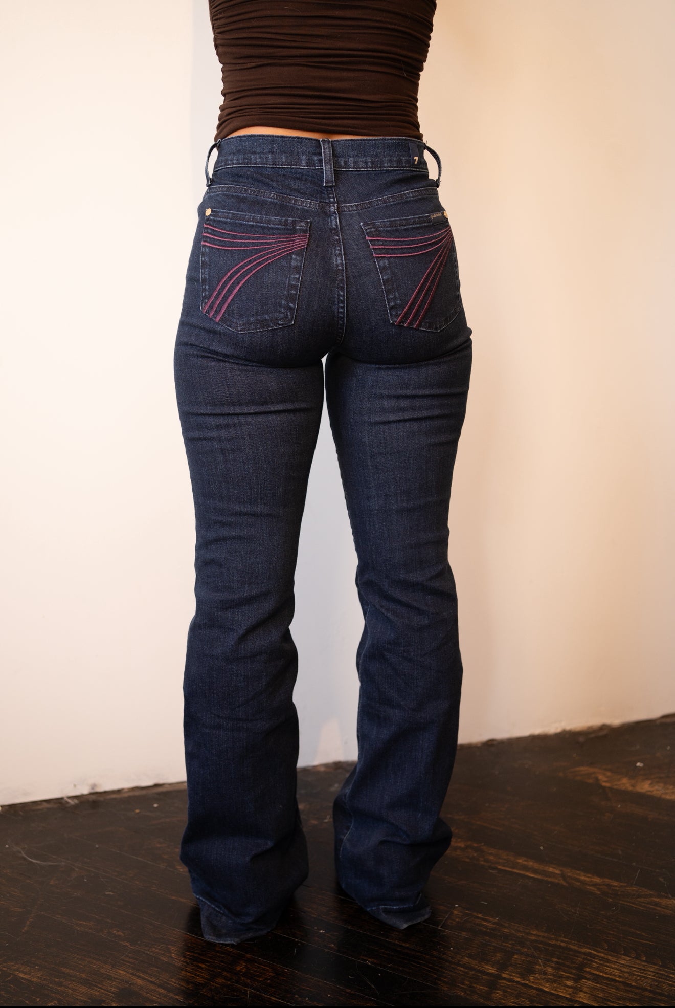 Barbie-pink 7 For All Mankind - Dojo Vibrant PINK