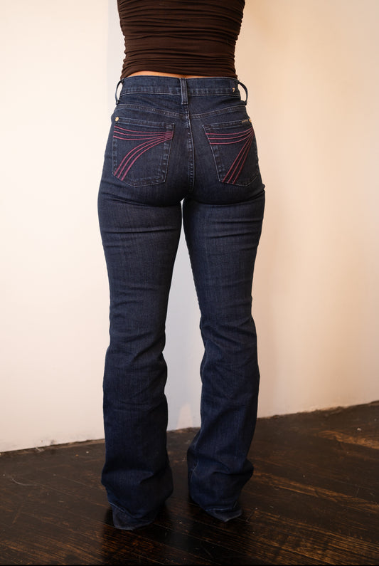 Barbie-pink 7 For All Mankind - Dojo Vibrant PINK