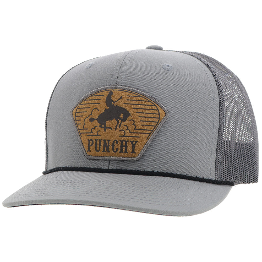 Hooey Cavvy 6 Panel Trucker Hat Grey