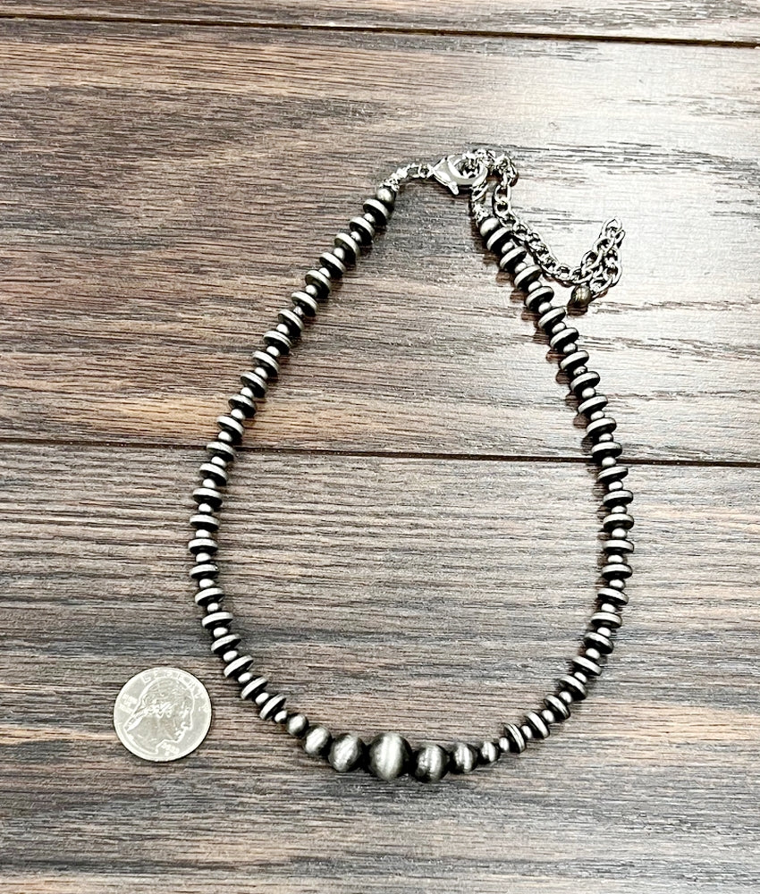 Cinco Bead Necklace 15"