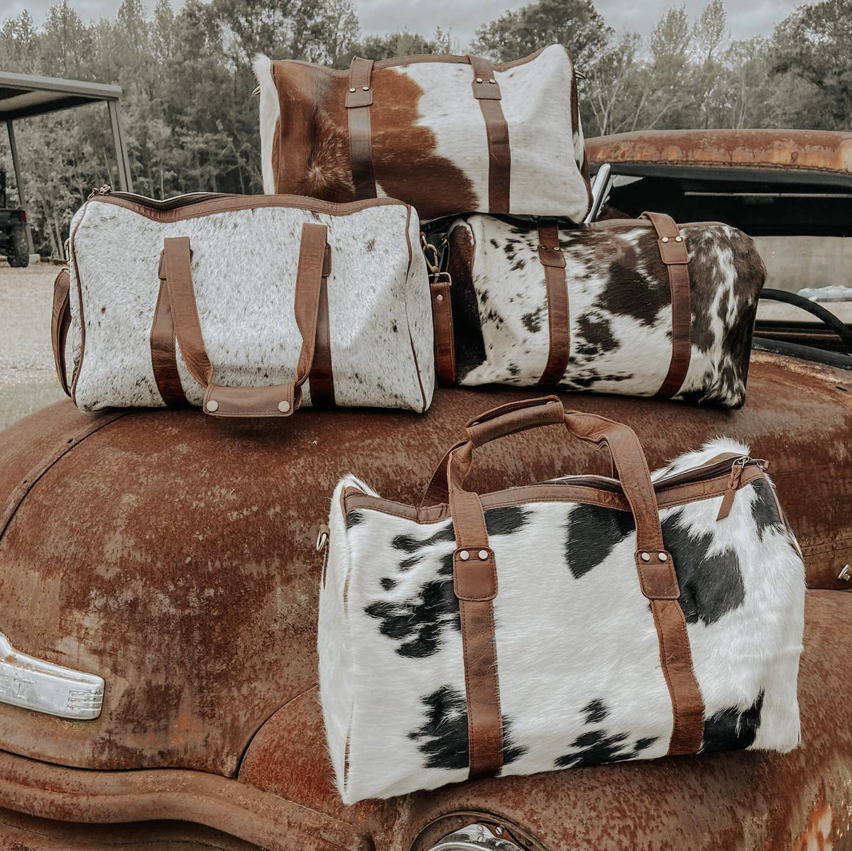 Henry Cowhide Duffle Travel Bag