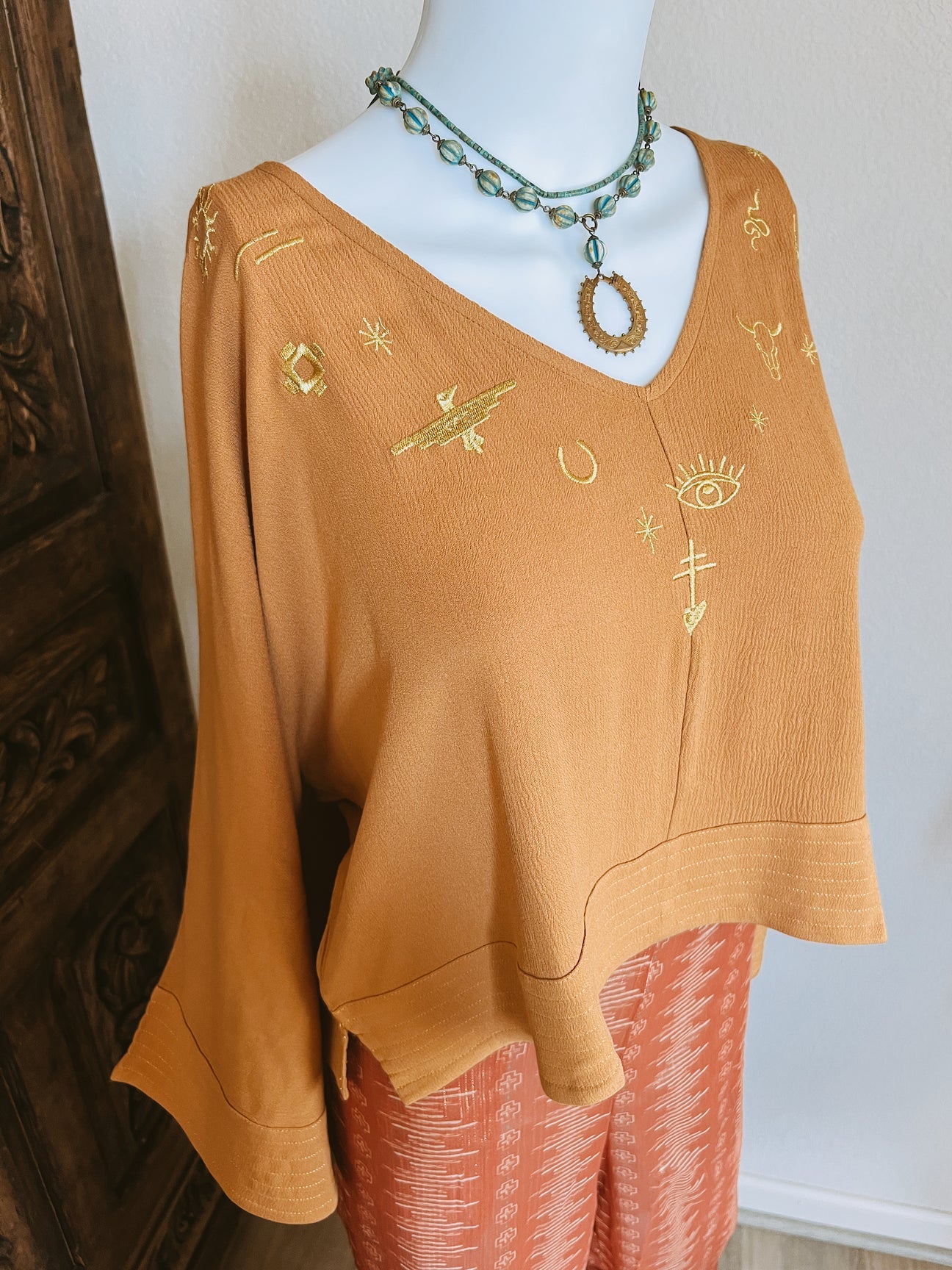 The Desert Tokens Embroidered Top
