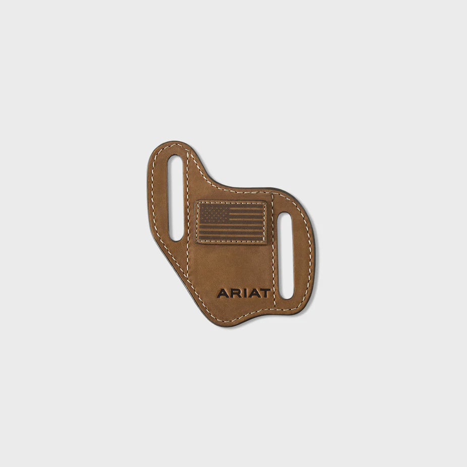 Ariat Knife Sheath America Flag Design Brown