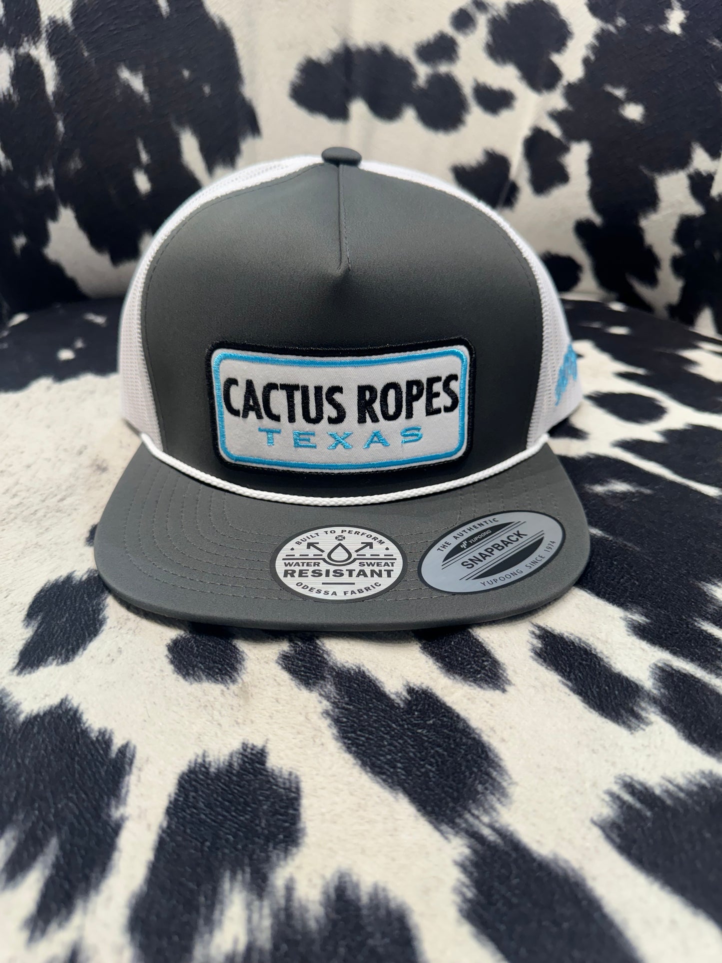Hooey Cactus Ropes Grey 5 Panel Trucker