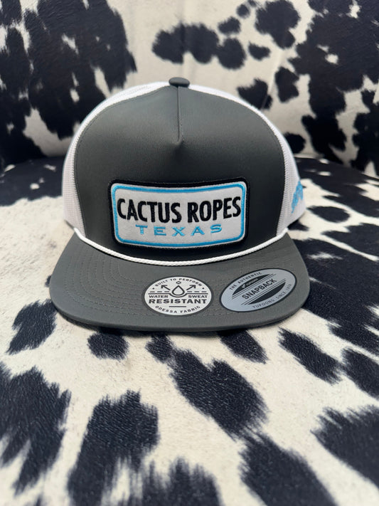 Hooey Cactus Ropes Grey 5 Panel Trucker