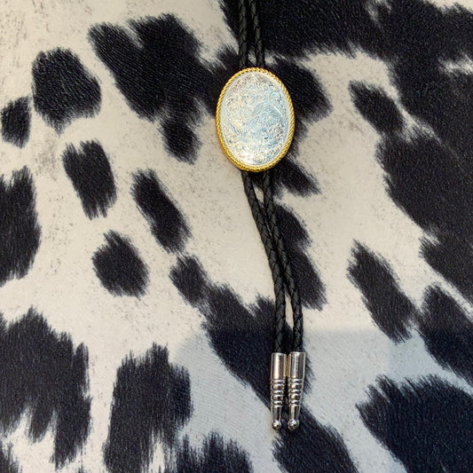 Bolo Silver With Gold Outline