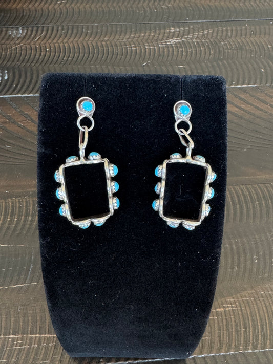 Authentic Lainey Turquoise Hoop Earrings