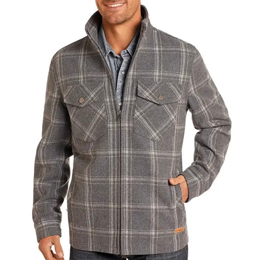 Men’s Plaid Wool Jacket