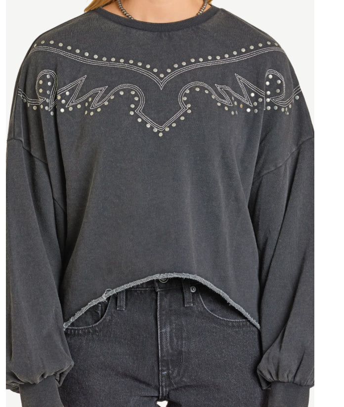 WEST DESPERADO EMBROIDERED SWEATSHIRT