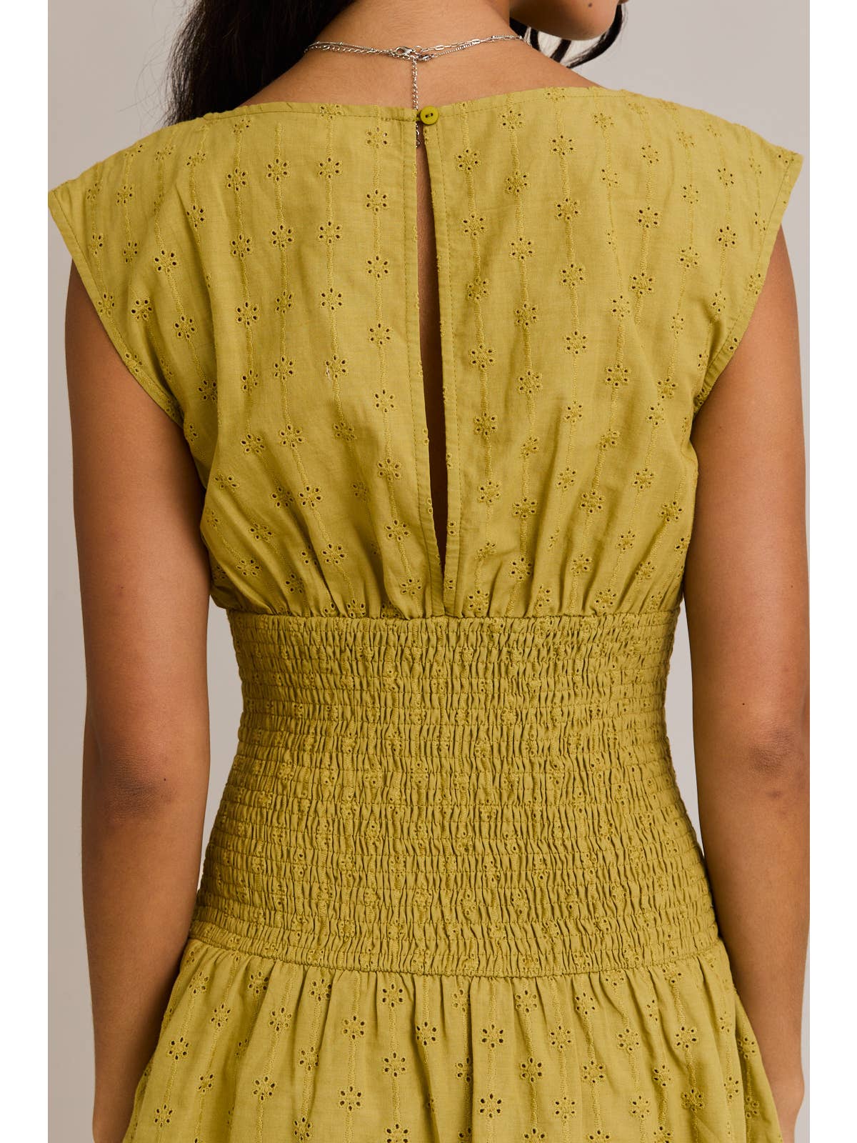 Anisa Avocado Mini Dress