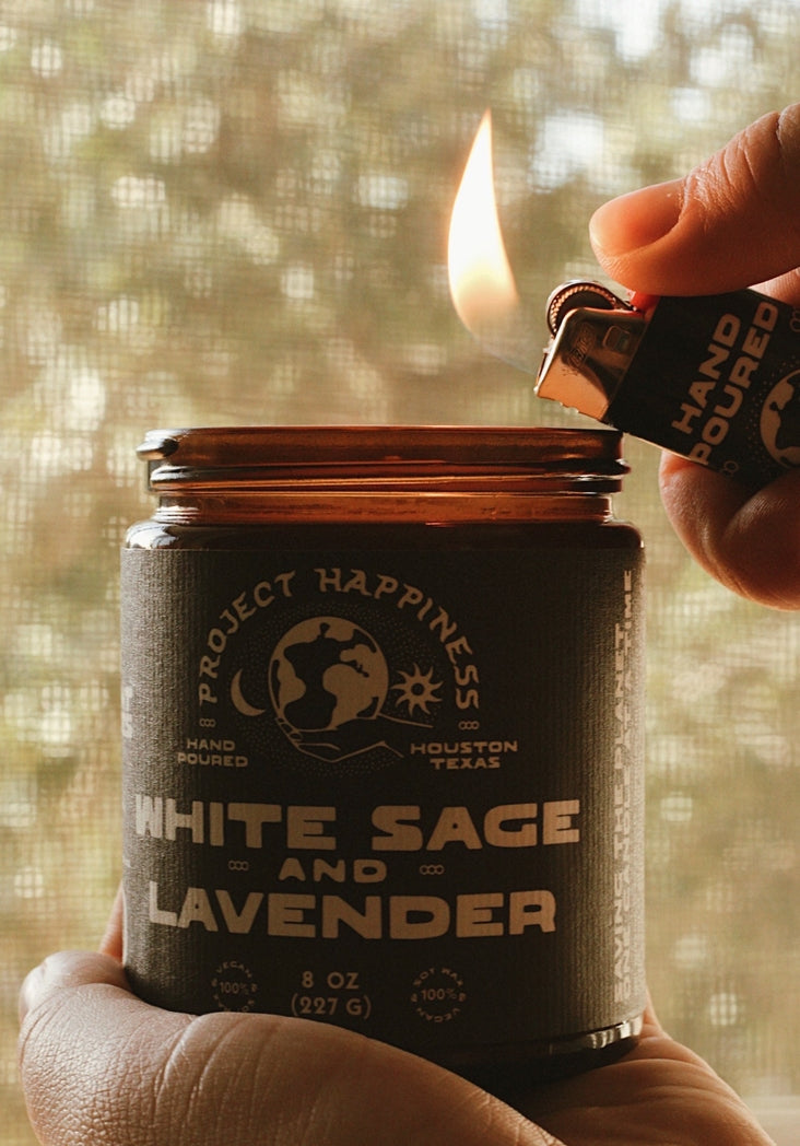 White Sage and Lavender Soy Candle