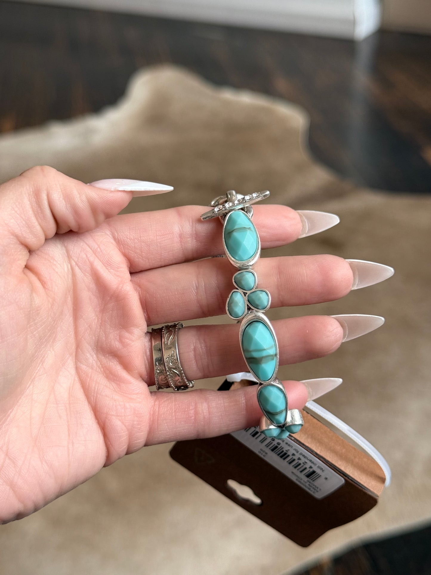 Lainey Wilson Turquoise Stone Bracelet