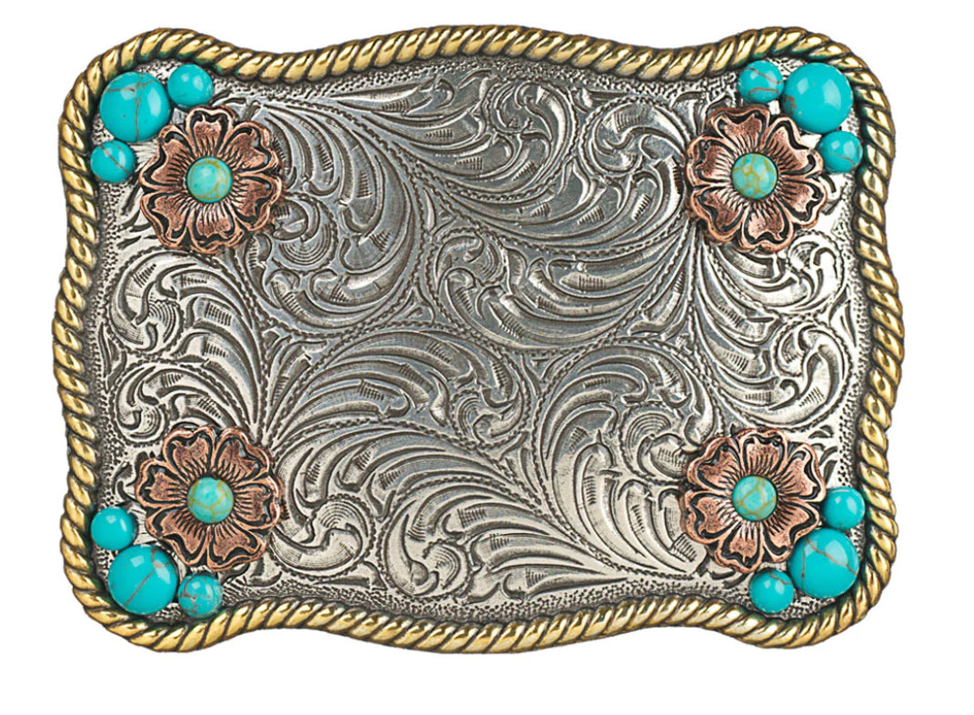 Blazin’ Roxx Turquoise Belt Buckle