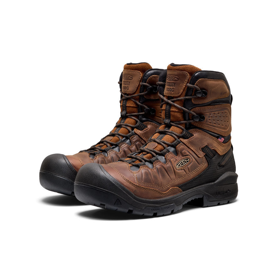 Keen Men's Targhee IV 8" Insulated Waterproof Work Boot (Carbon Toe)