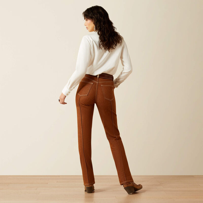 Cinnamon Stitches Straight Leg Jean