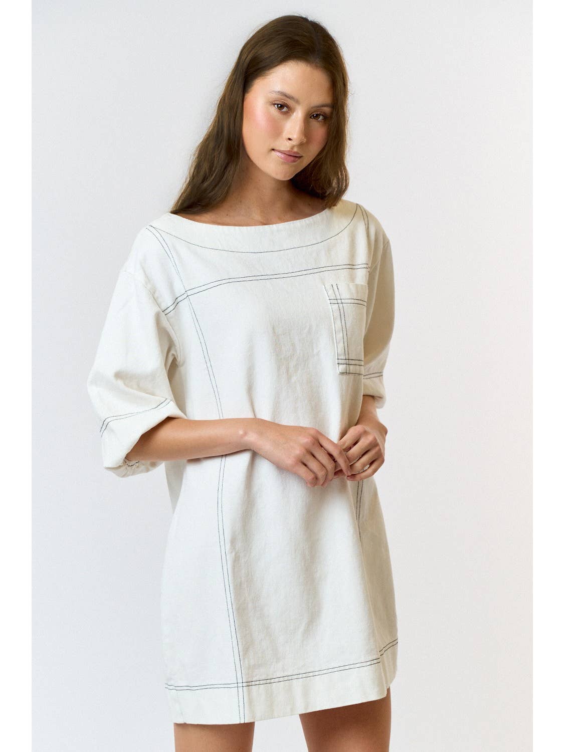 Lala Off White Mini Dress