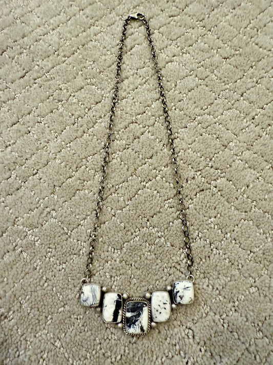 Authentic White Buffalo Bar Necklace