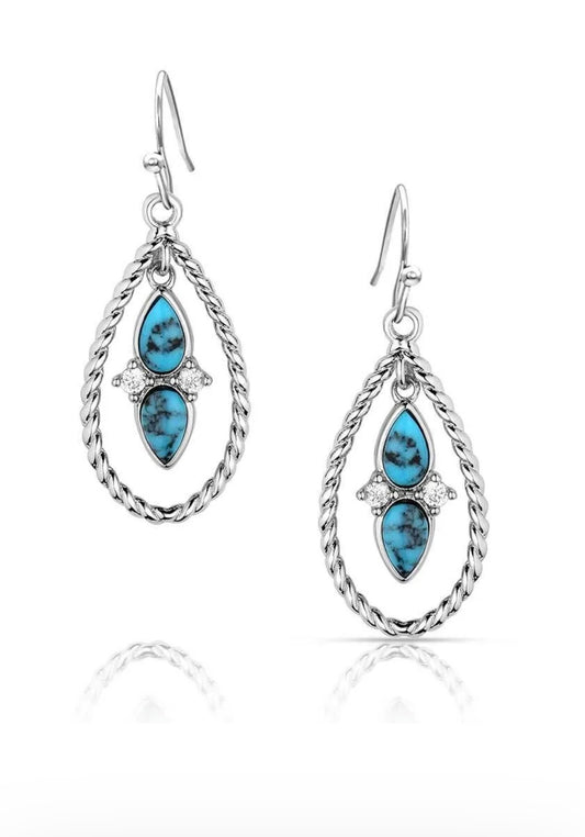 Montana Silver Moonlit Ocean Earrings