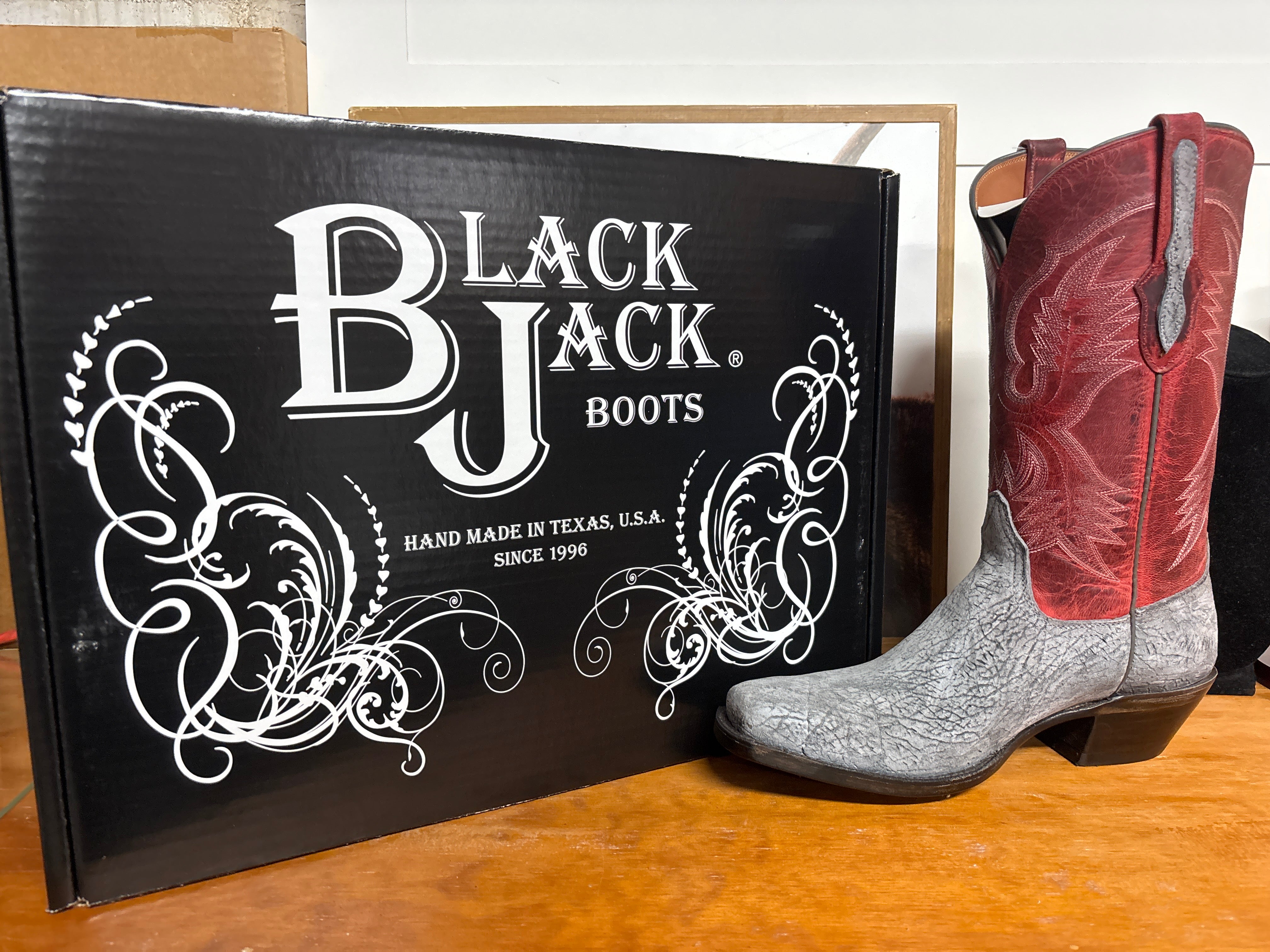Black Jack Hippo Grey Boots – Wiseman's Western