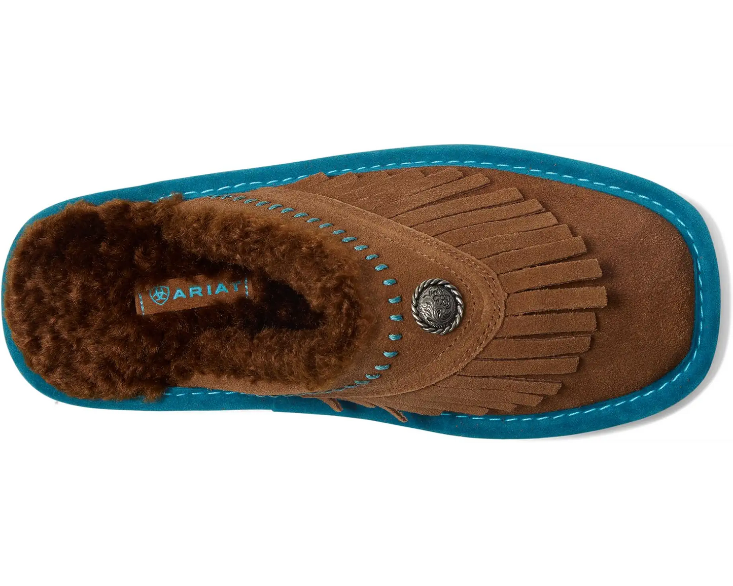 Ariat Jackie Cowgirl Square Toe Slipper Fringe
