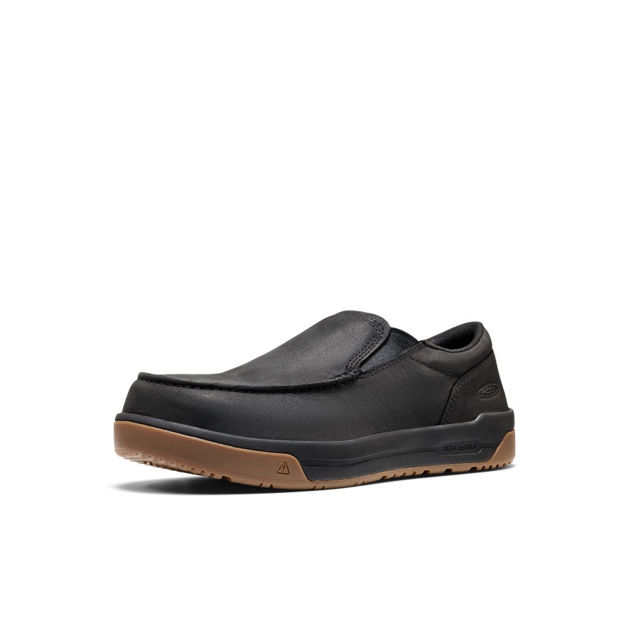 Keen Men's Gibson Slip-On Work Shoe (Carbon Toe) Black