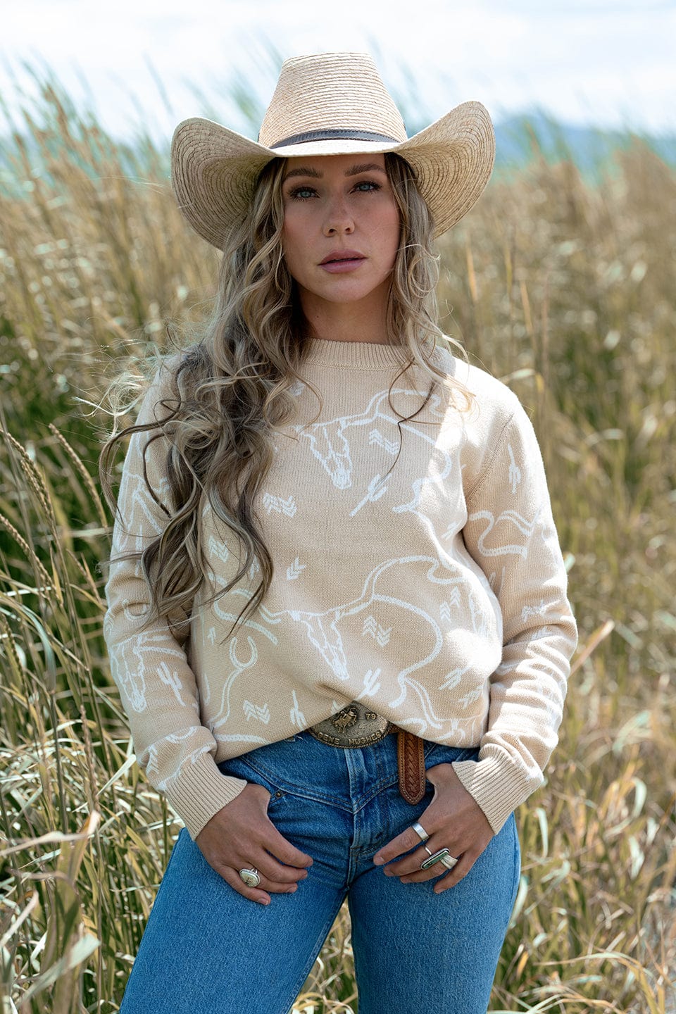 Women’s Ainsley Sweater Tan/Black