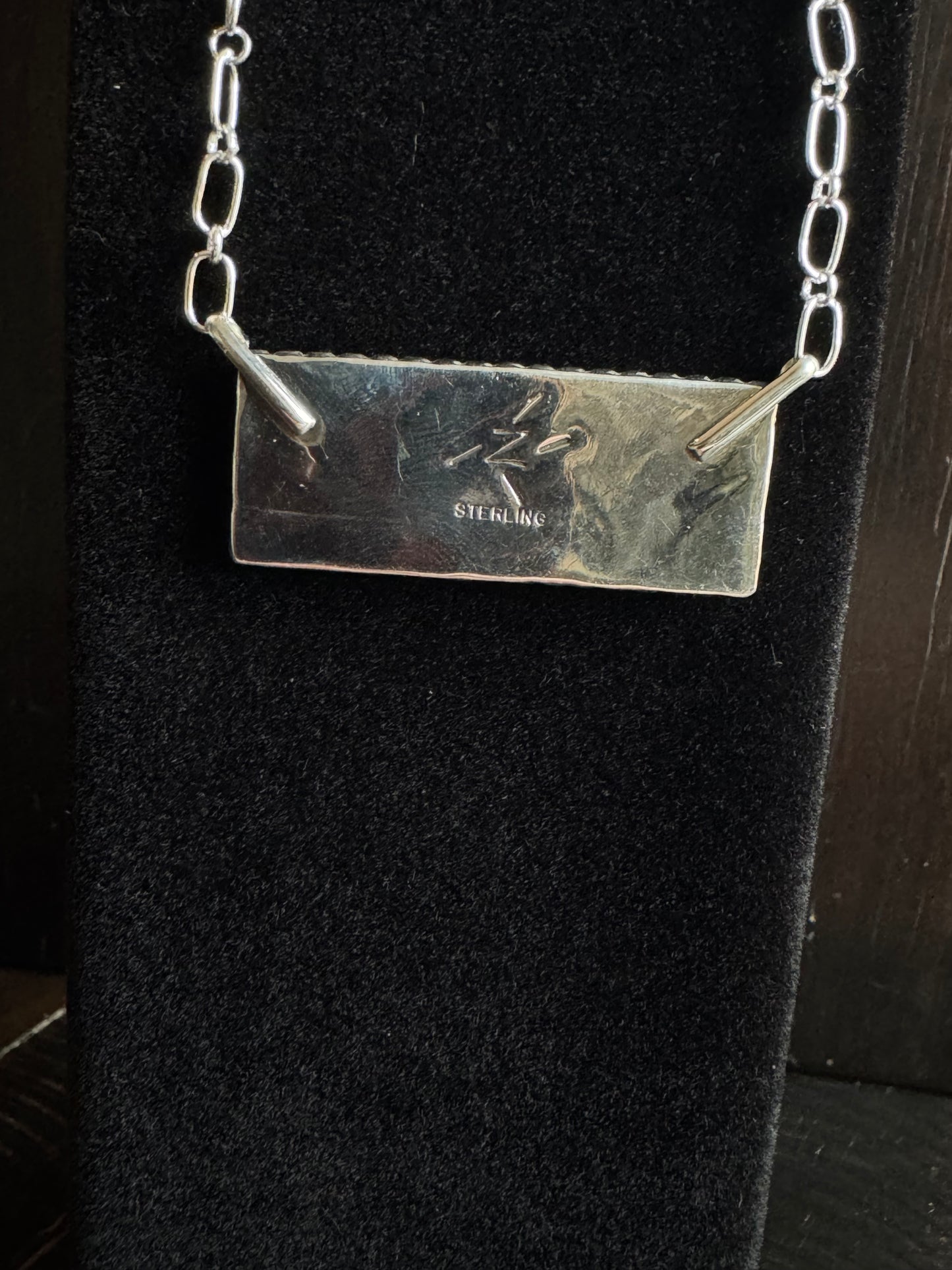 Authentic Hannah Turquoise Bar Necklace