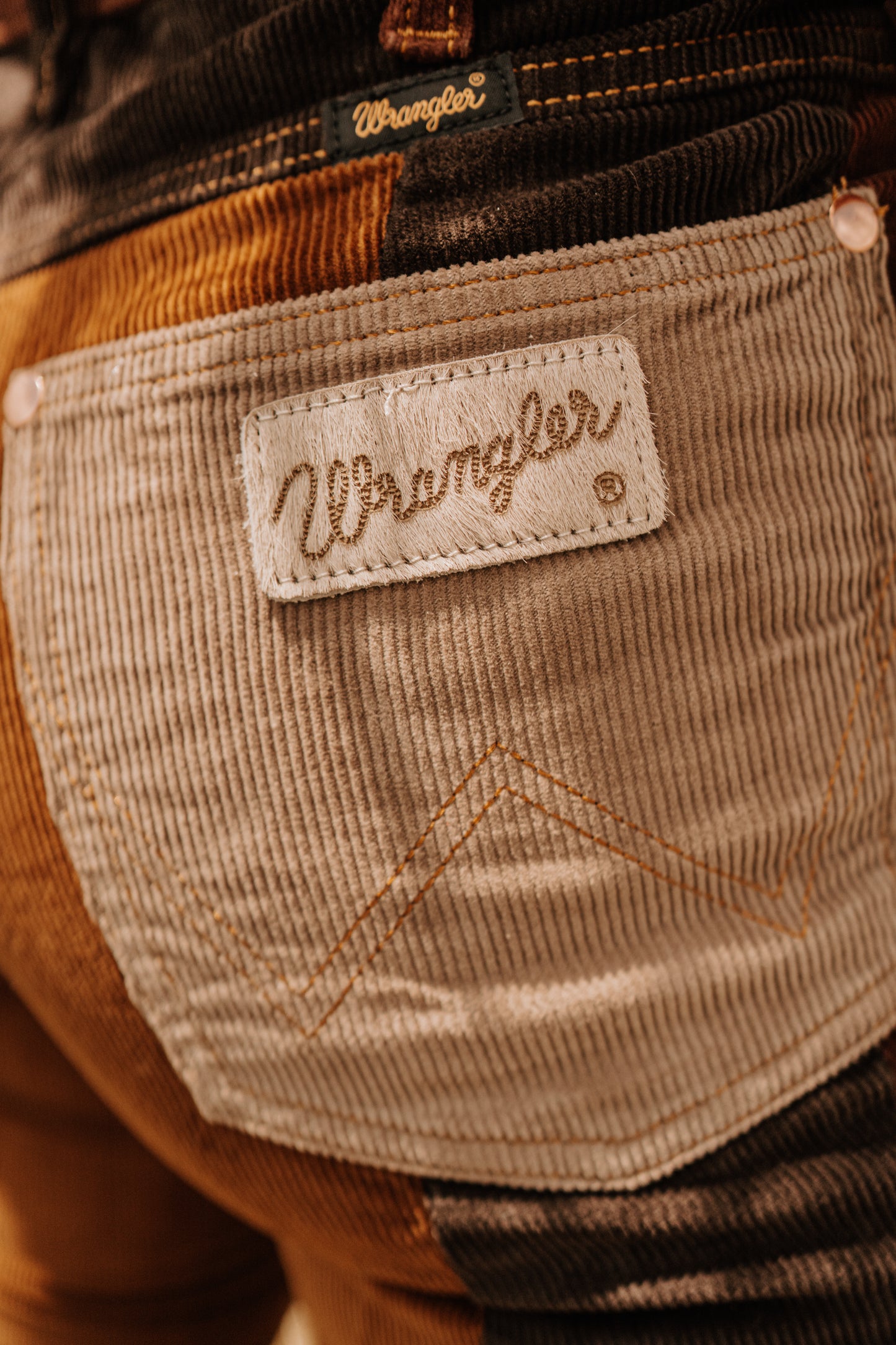 Wrangler Lainey Patchwork Corduroy Bell