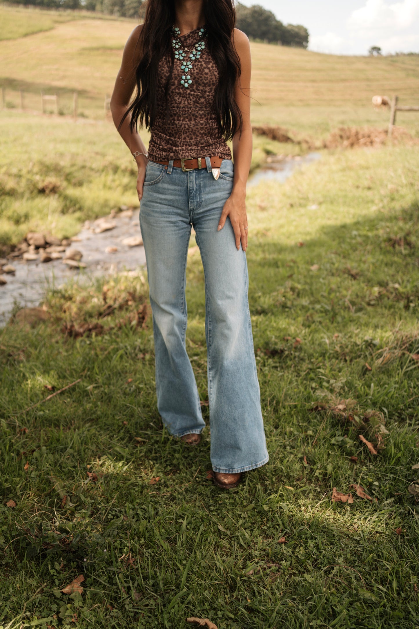 Wrangler Daytona Light Wash Flare