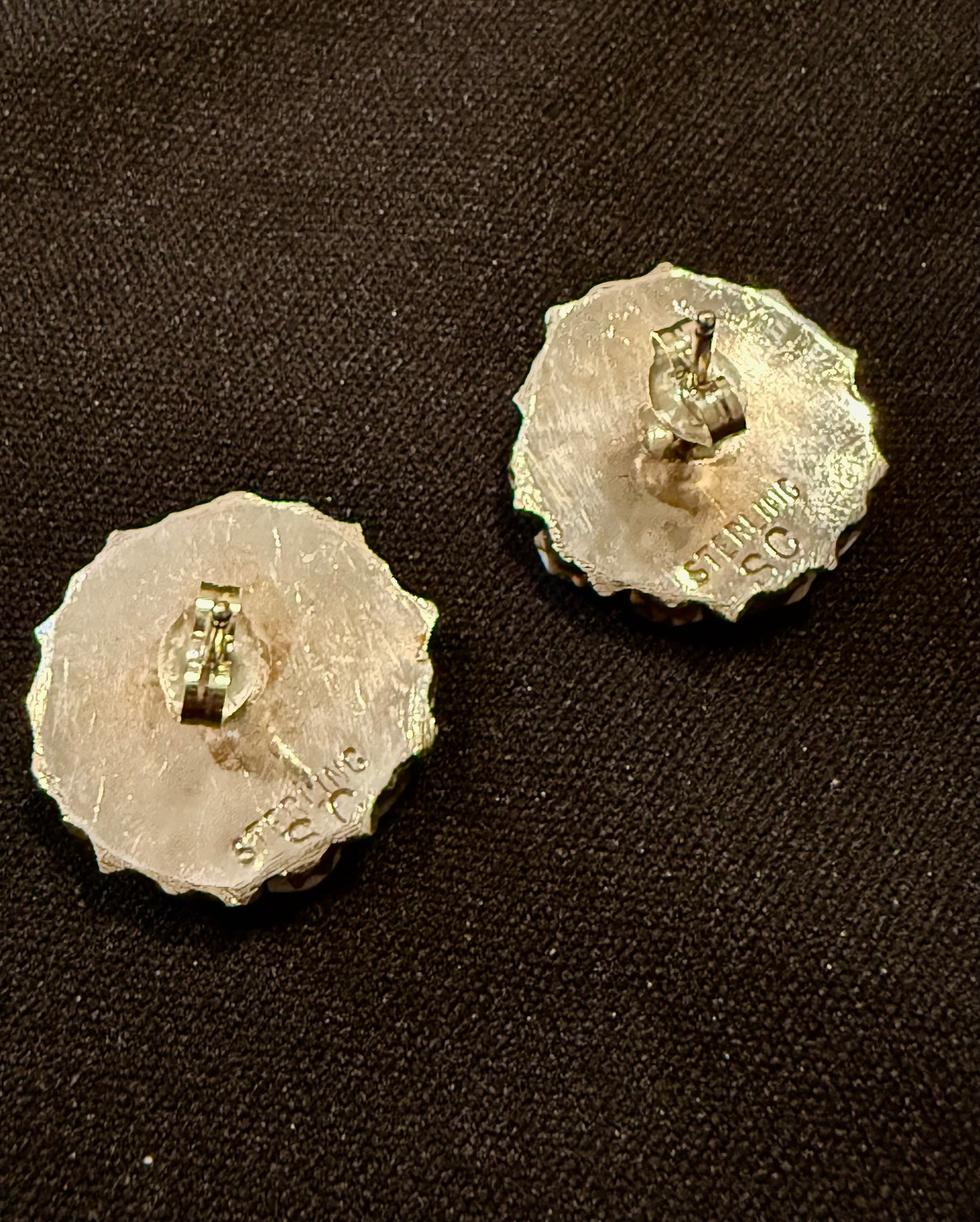 Authentic White Buffalo Cluster Earrings